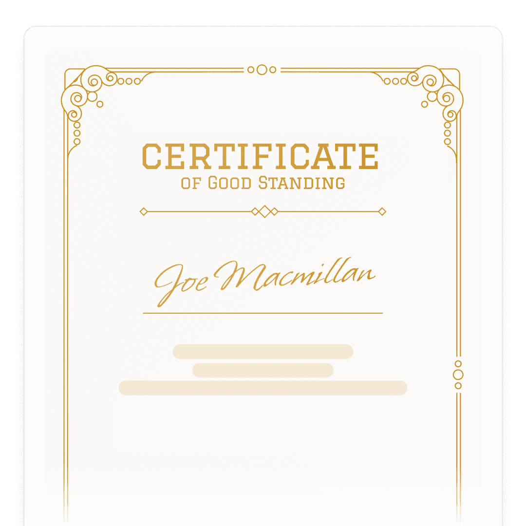 Certificate of Good Standing